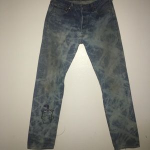 Bleached jeans